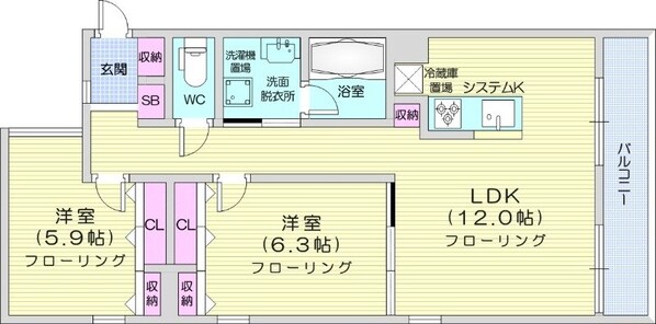 西１８丁目駅 徒歩9分 1階の物件間取画像